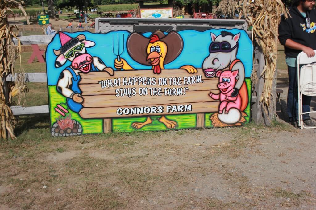 Connor's Farm Stay Sign