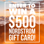 $500 Nordstrom Gift Card or Cash (via Paypal) Giveaway