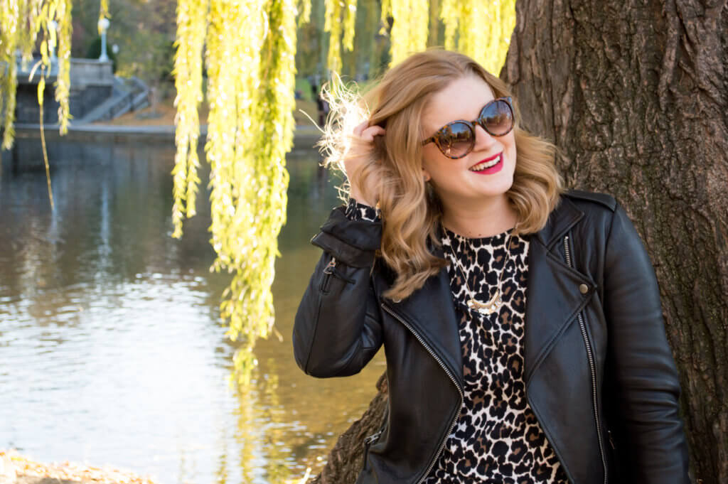 how to style a leopard sweater