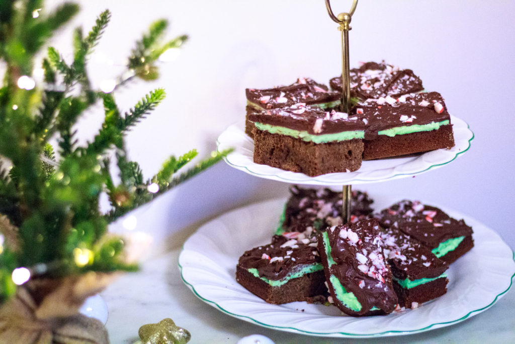 Virtual Cookie Swap: Creme de Menthe brownies