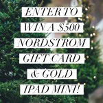 Giveaway: $500 Nordstrom Gift Card + Gold Mini iPad