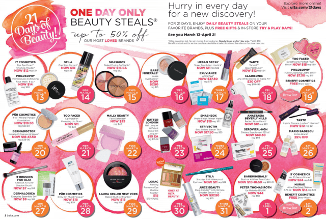 Ulta 21 Days of Beauty
