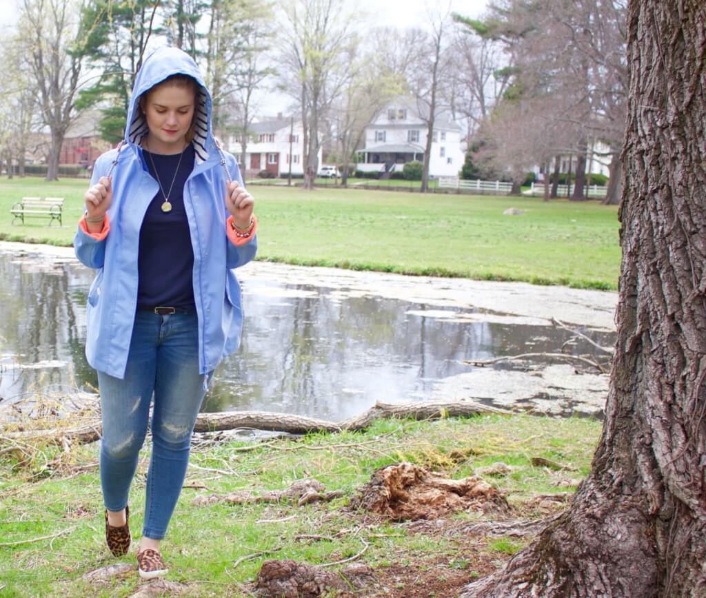 Rainy Day Outfit Joules Jacket OOTD