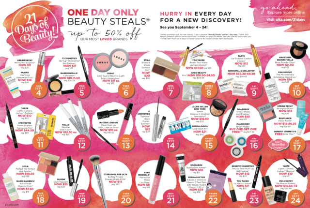 ulta beauty 21 days of beauty
