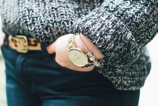 Flare Jeans and Oversized Sweater